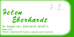 helen eberhardt business card